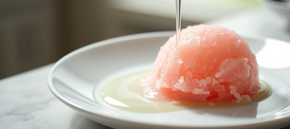 atelier glacier en Auvergne : equilibrage sorbet explique