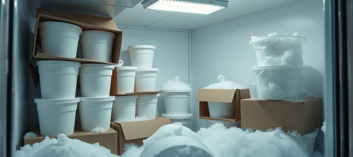 atelier glacier en Auvergne : packaging pot glace marque blanche