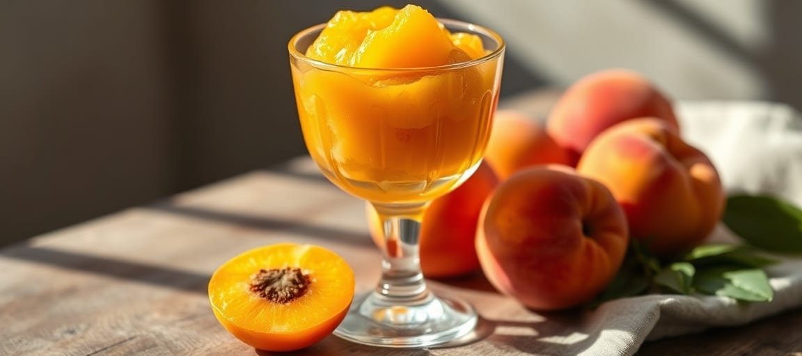 atelier glacier en Auvergne : sorbet abricot a facon