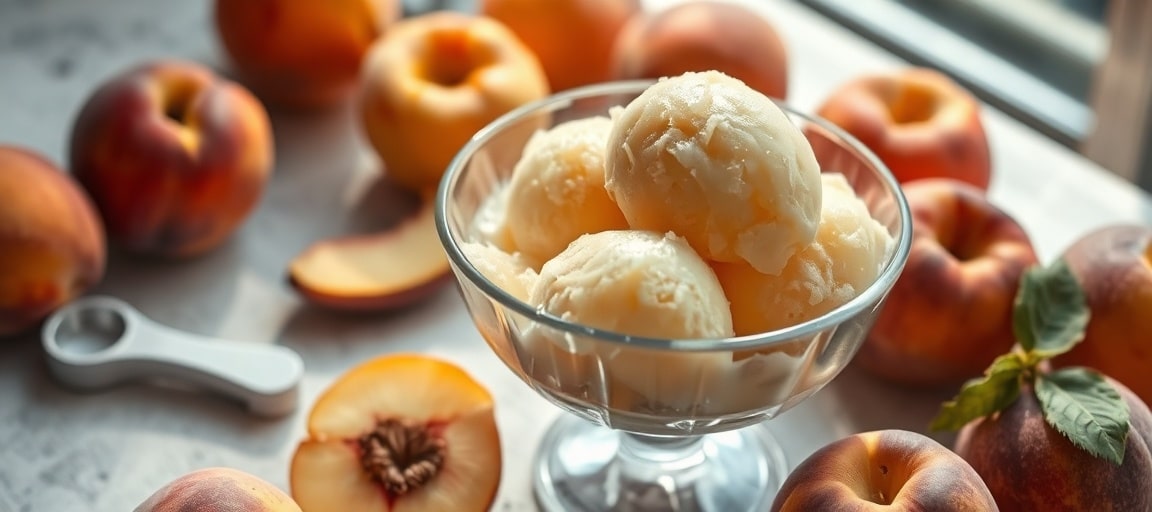 atelier glacier en Auvergne : sorbet peche a facon